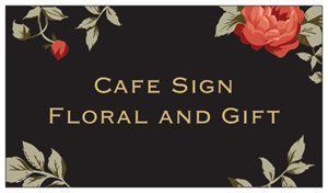 Café Sign Floral and Gift, Lenox & Bedford